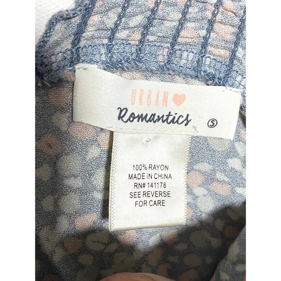 Urban Romantics Top Blouse S Flutter Sleeve Boho Peasant Dainty Coquette Whimsy - Picture 5 of 5